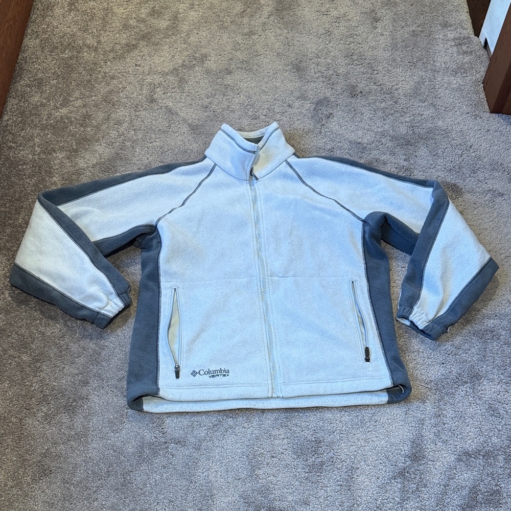 Columbia Vertex Core Interchangeable Gray Full Zip Fleece Jacket Outdoor SIZE M